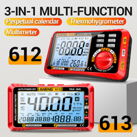 613/612 Smart 3in1 AC Voltage Meter 4000 Counts Capacitor Buzzer Hz Resistance Calendar Tester Toolss Digital Multimeters ANENG