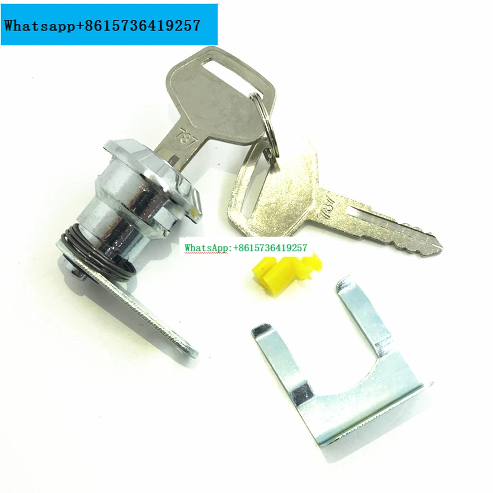 For  Hitachi ZX Kobelco SK Sumitomo Komatsu PC Excavator Cab door catch lock cylinder Exhaust Valve Excavator Accessories