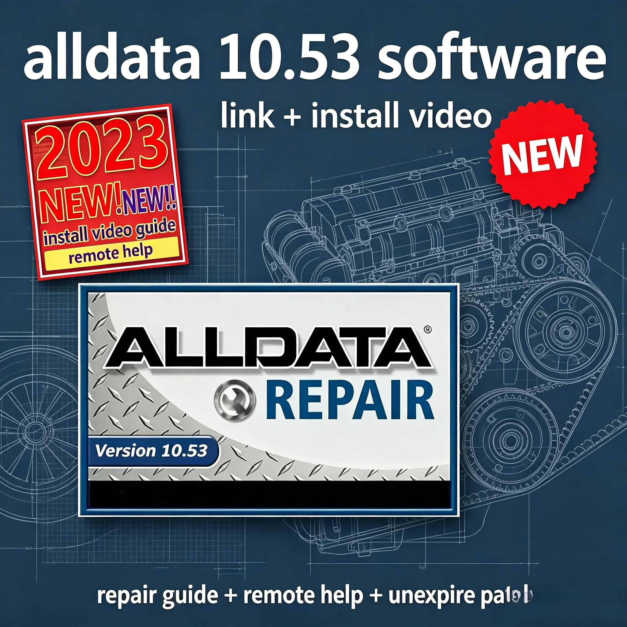 New ALLDATA 10.53 Car Software mitchell Ultramate 2023.07 Auto Repair ALLDATA Software All Data Car Software with Wiring Diagram