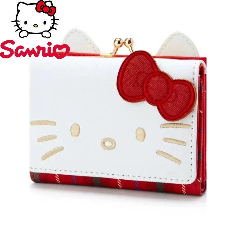  Women's Coin Purse Anime Kawaii Cute Kitty Kuromi Wallet Zipper Faux Leather With Appliques Embroidery And Printing