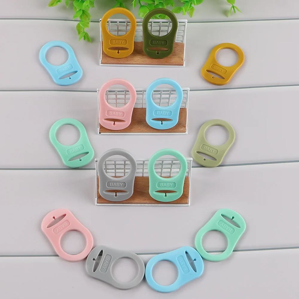 Kovict 20-500/Pcs Clips Holder Adapter Silicone Button Mam Ring Colored Silicone Connector For Jewelry Making DIY Accessories