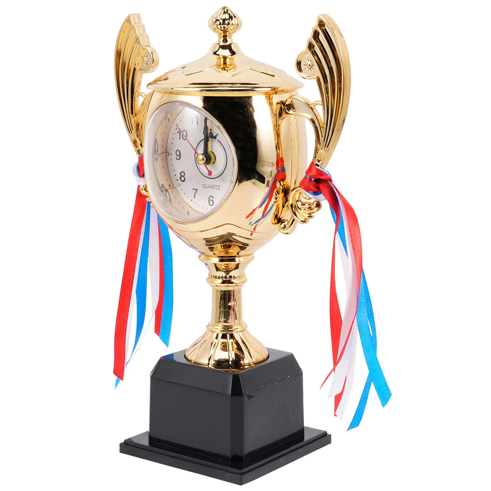 Trophy Design Alarm Clock Desktop Bedside Table Clock for Grad Students Study Hallway Dining Room Modern Rustic Farmhouse