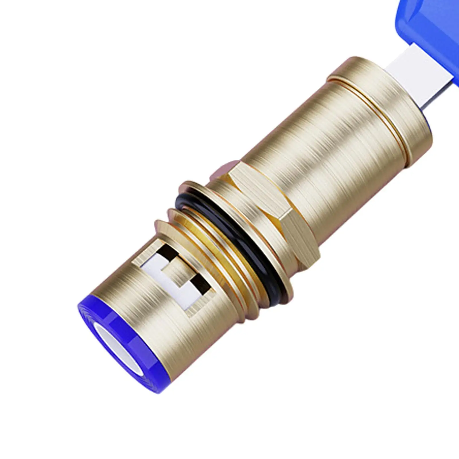 Brass Key Valve Lock Faucet Lock Cylinder Secure Water Outlet Core with Keys for Outdoor Garden Faucets and Household Sinks