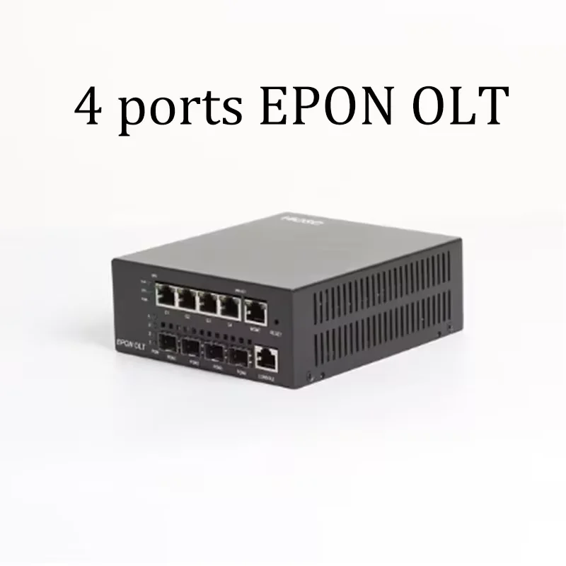 FTTH HIOSO mini olt epon olt 4PortsFiber optic equipment DC12V WEB SNMP CLI 256 Users 4 1000M Rj45 compatible HUWEI ZTE - view 3