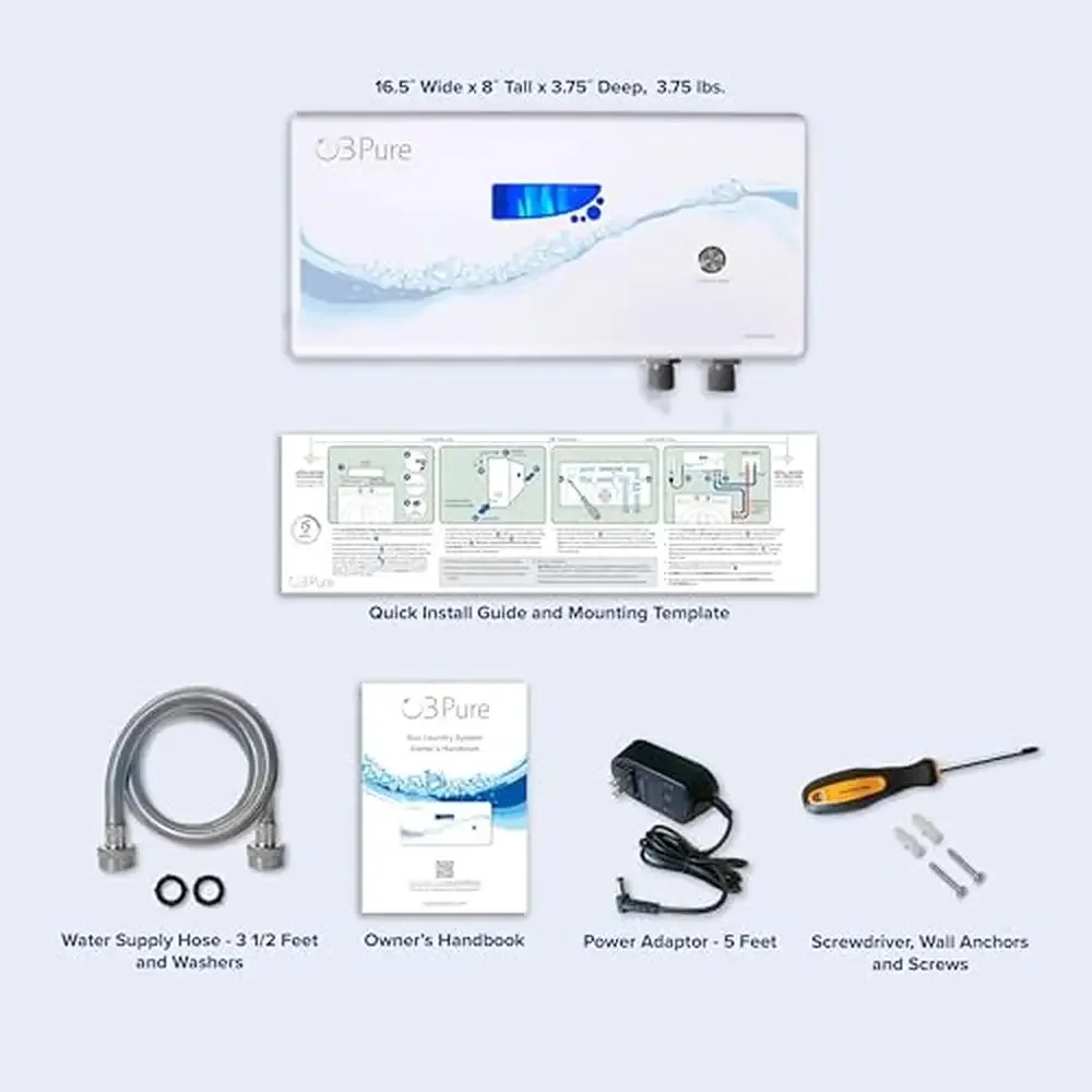 نظام الغسيل البيئي بالأوزون، مولد غسيل الأوزون السكني القوي، منظف وخالي من المواد الكيميائية، مخرج أوزون قابل للتعديل سهل