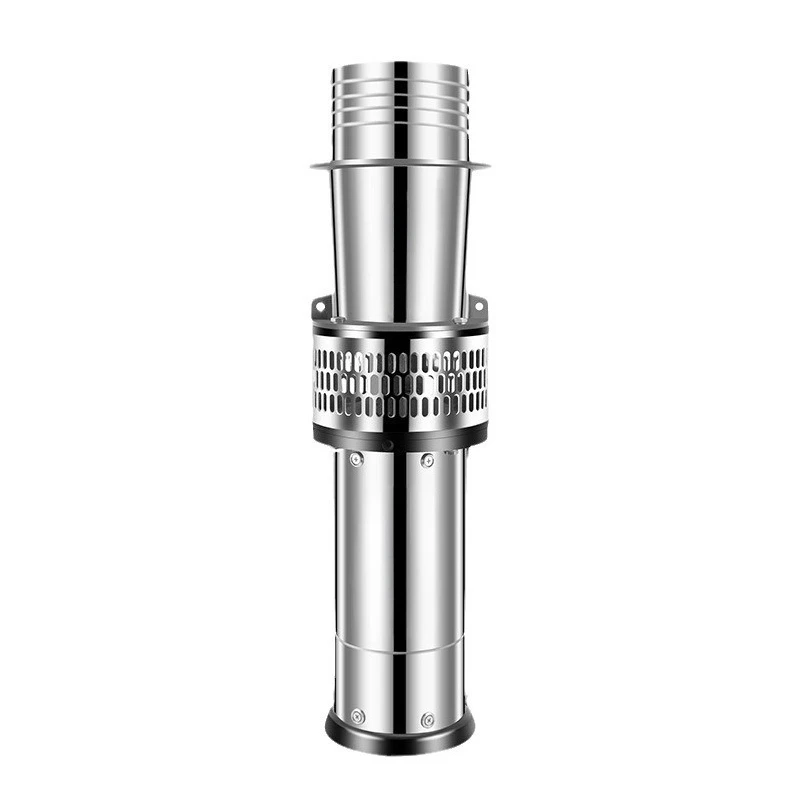 304 stainless steel oil immersion pump anti-corrosion submersible pump 380V three-phase high-lift water pump large flow