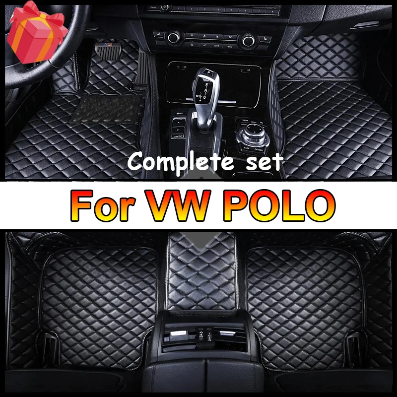 

Custom Car Floor Mats For VW POLO Auto Carpets Foot Coche Accessorie