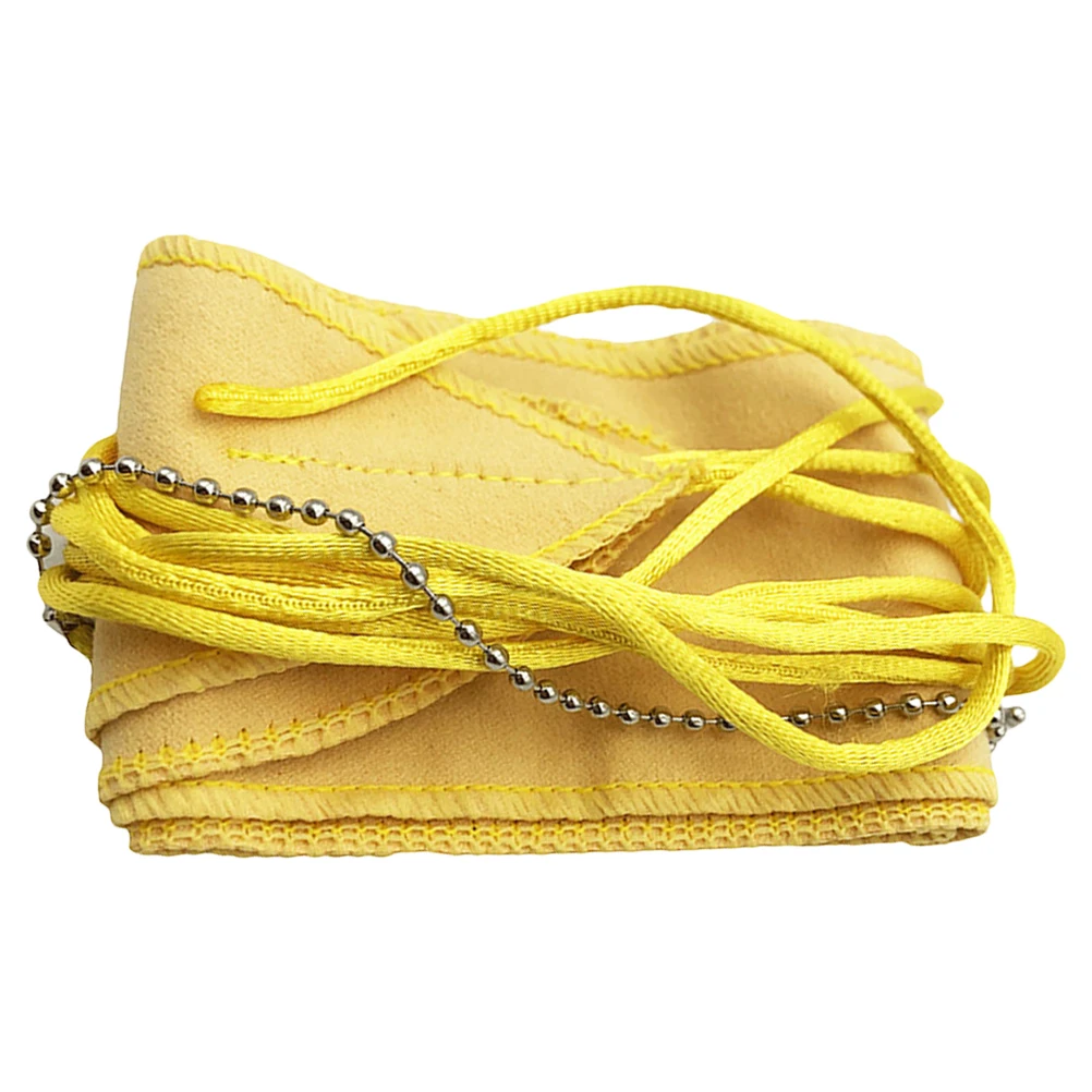 

Saxophone Cleaning Cloth Belt Flute Care Cloth for Musical Instruments with Rope Portable Maintenance Tool flute cleaning cloth