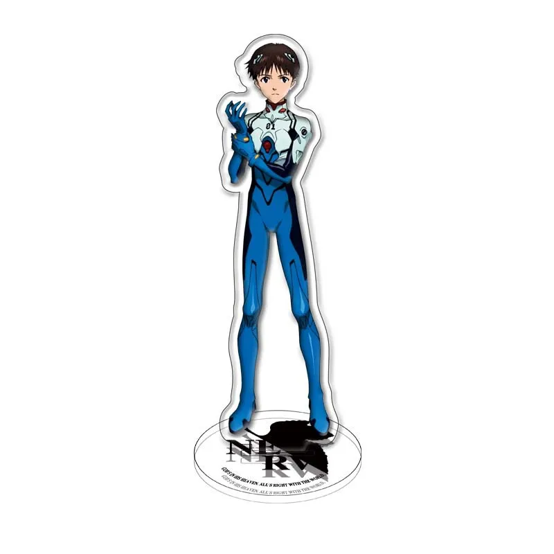 EVANGELION Shinji Rei Asuka Figure Acrylic Stand Model EVA Anime Plate Desk Table Decor Standing Sign Fans Friends Birthday Gift