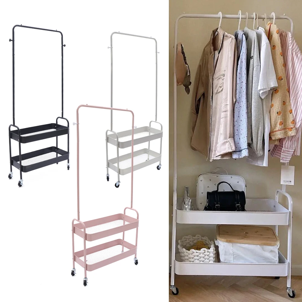 Floor Clothes Rack Standing Living Room Cabinets Wall Coat Rack Hanger for Clothes Hangers Racks Shelves Clothing Bedroom