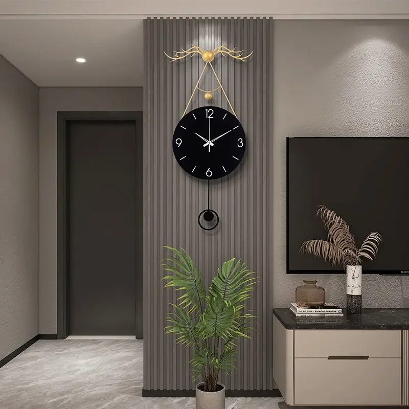 Luxury Creative Design Wall Clocks Modern Aesthetic Vintage Interior Clock Wall Fashion Nordic Round Horloge Murale Wall Decor