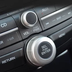 Audio Knob Sound Volume Adjustment Button Multimedia CD Knob Key Switch Cover For Honda Accord Crosstour 2008-2012