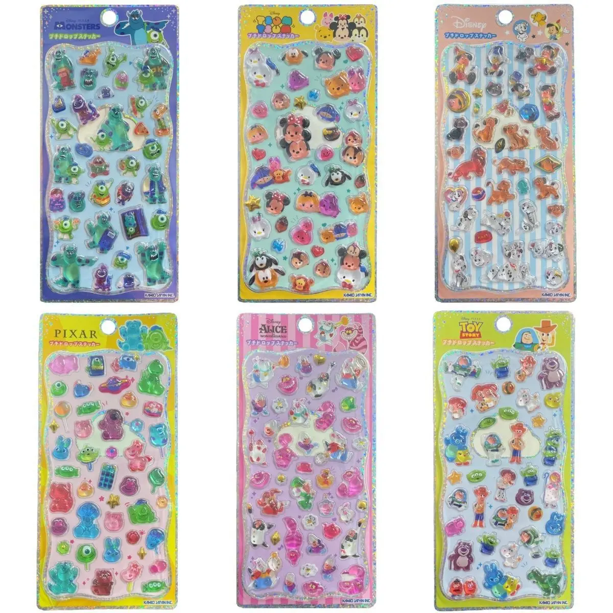 Pegatinas 3D de Disney, Toy Story, Monsters Inc., Mickey, 101 Dálmatas, Lindas Pegatinas de Dibujos Animados para Álbumes de Recortes, Manualidades para Niños, Diario