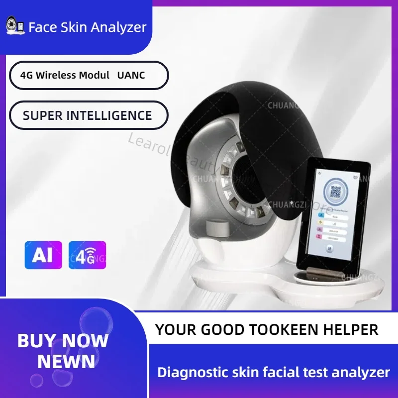 

New 15.6inch 3D Facial Skin Analysis Machine Upgrade 8 Spectral Imaging Technology Skin Analyzer Face Moisture Detection