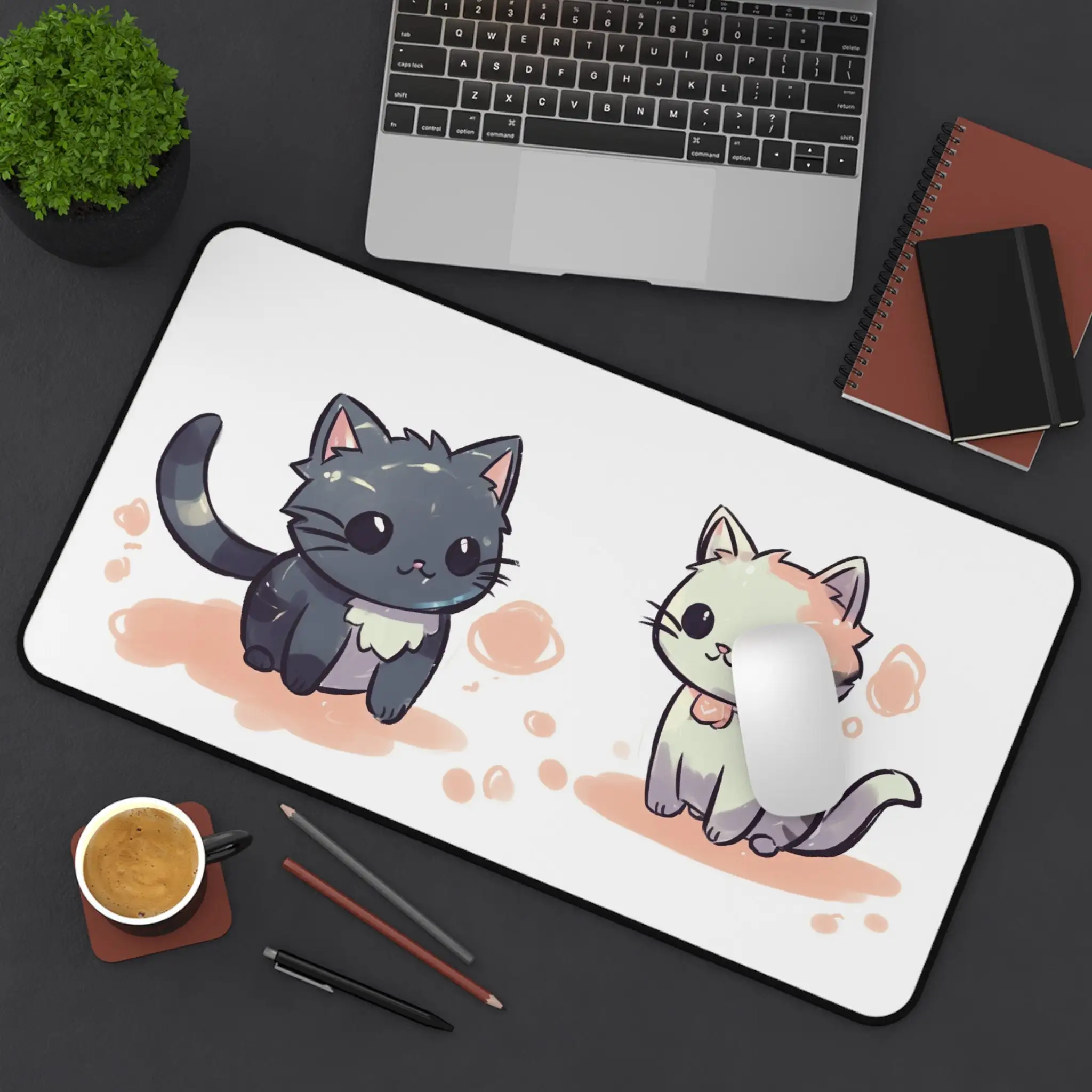 

Cat Comic Game Mouse Pad, Cute Cat Comic Theme Table Mat, Non-slip Waterproof Gaming Mouse Pad, Perfect Gift for Friends