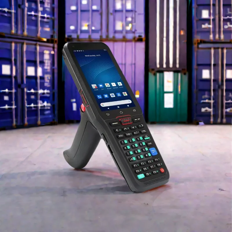 Rugged Android PDA Barcode Scanner with GSM 4G WiFi NFC Pistol Grip for Inventory Logistics Warehousing Handheld Terminal