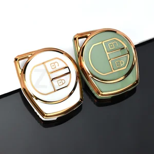 TPU Soft Car Key Deckel, Schalenschlüssel, FOB -Unterstützung, Fall des Beschützers, geeignet für Suzuki SX4, Swift, Vitara, Liana, Jimny, Alto, Ignis 10 Hauptverkaufsschlüsselabdeckung Jimny - №6