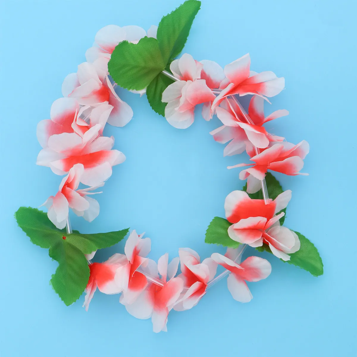 6Pcs Hawaiian Headband Tropical Flower Wreath Set Versatile Use As Headband Necklace Bracelet Or Hanging Wall Decoration view 6