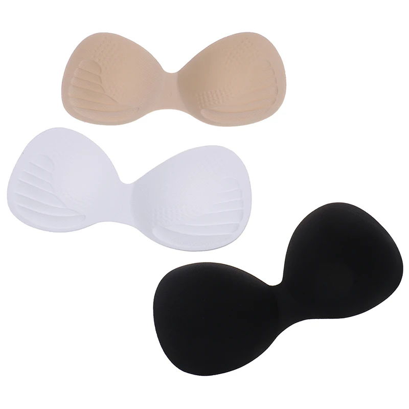 1 par de almohadillas para traje de baño de diseño ajustado para mujer, sujetador potenciador de pecho, Bikini de realce, inserciones acolchadas, almohadilla Invisible para el pecho