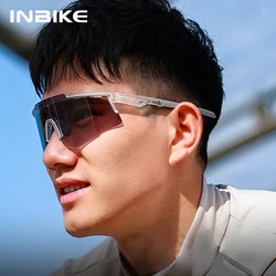 INBIKE 2024 Cycling Sunglasses Photochromic Mountain Road Bike Glasses for Men Professional Outdoor Riding Bicycle Accessories