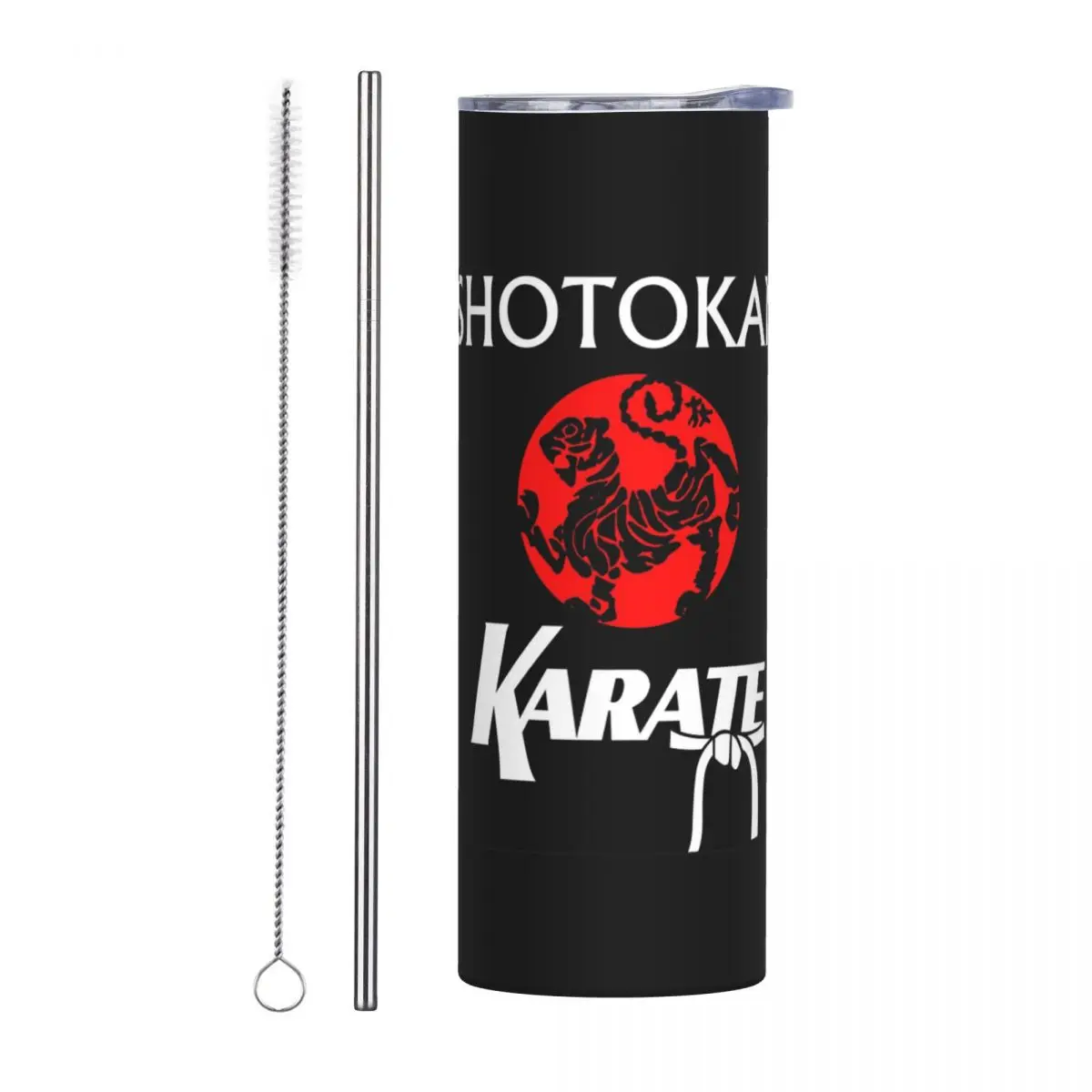 

Тумблер из нержавеющей стали Shotokan Karate, кружка с вакуумной изоляцией, термохолодная чашка, соломинка с крышкой, 20 унций