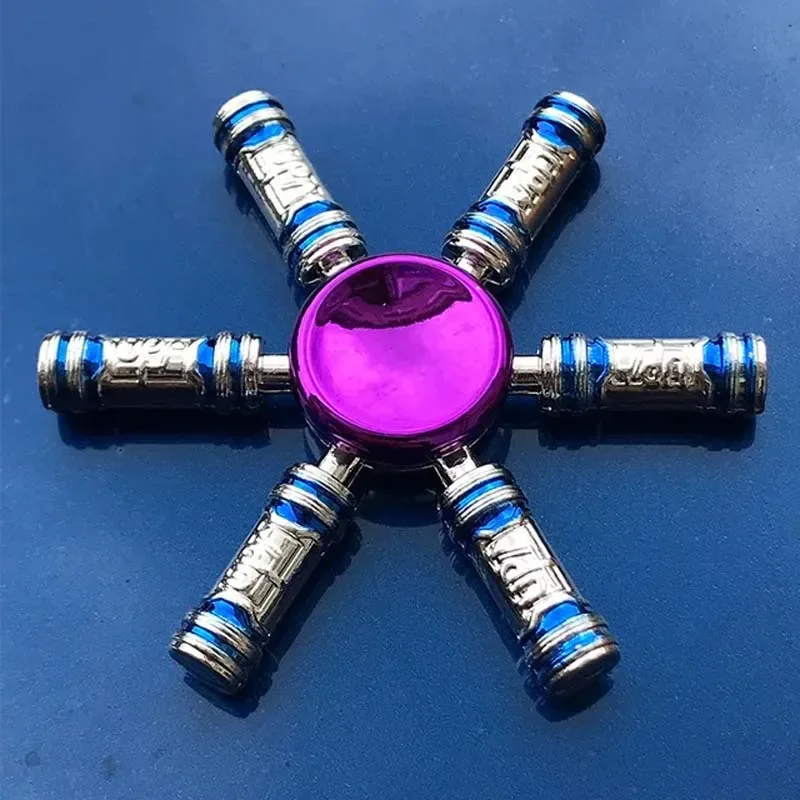 Kinderen Stress 27-vingertop Gyro-speelgoed Relief Grappig speelgoed Creativiteit Handspinnerpistool Legering Metaal Fidget King of Glory Wapenserie