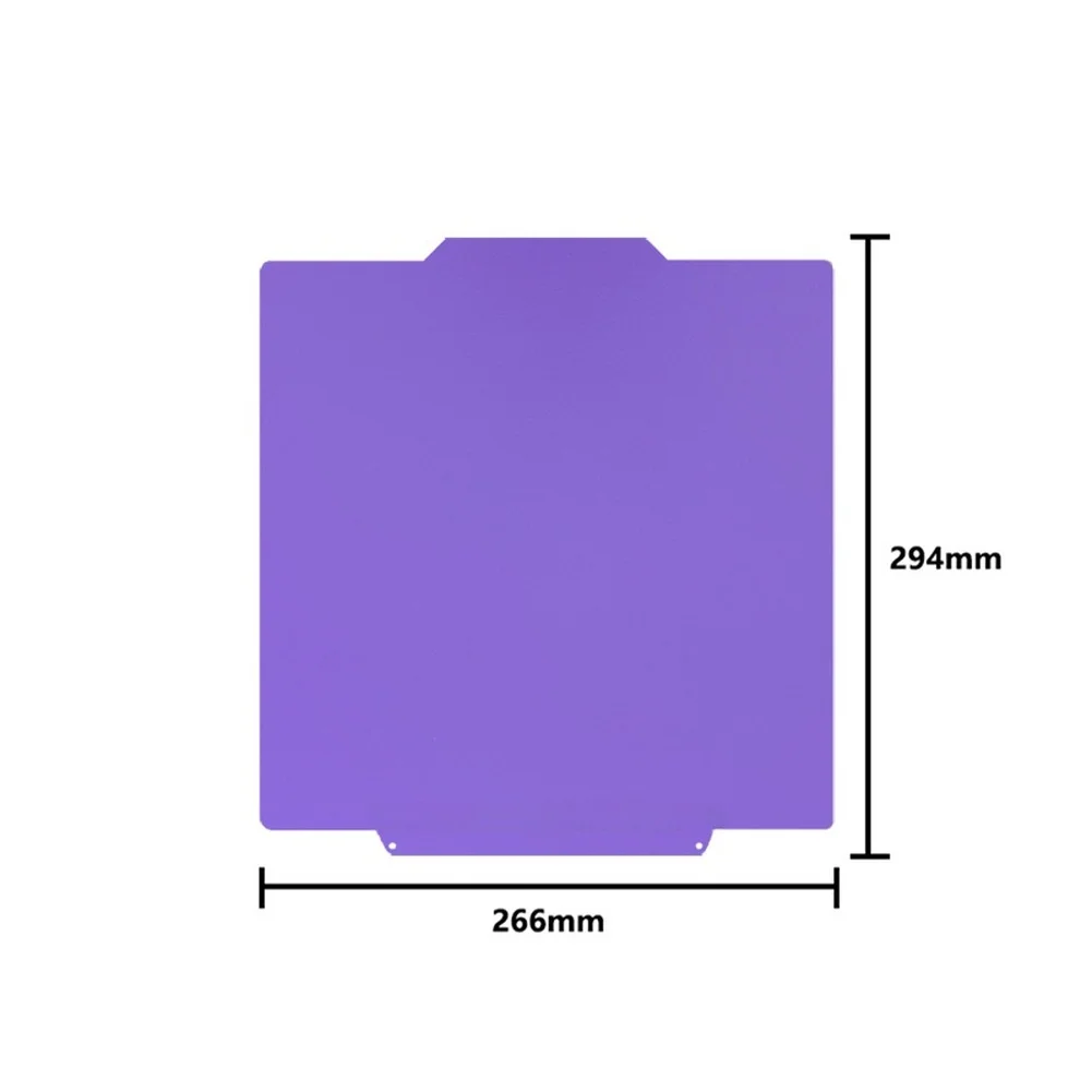 For Ultra Fine Textured Cold Build Plate For Flashforge C5 For 3D Printer Flexible Spring Steel Sheet 266x294mm For PLA For Petg