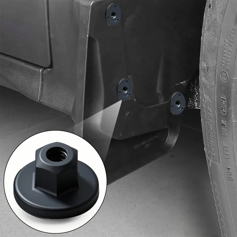 مشبك تثبيت درع تحت الجسم لسيارات BMW X3 X5 X6 هيكل المحرك سبلاش الحرس البلاستيك الذاتي التنصت على المسمار الجوز جروميت التجنيب عدة