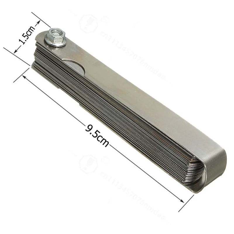 89A32 Brass Stainless Steel Feeler Gauge Gap Gauge Rangefinder Multiple Specification Thickness Measuring Tool for Repair