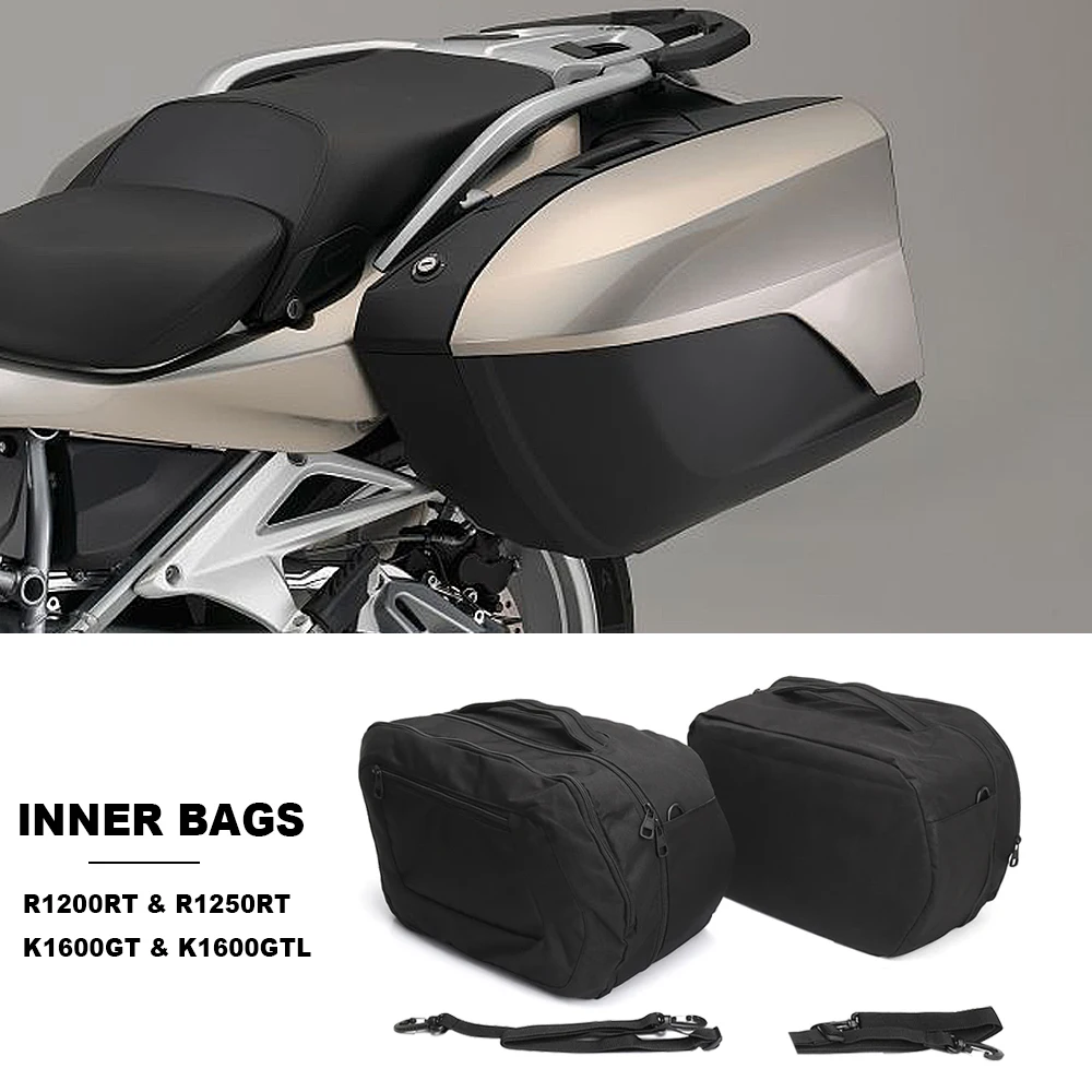 New Motorcycle For BMW R1250RT R1250 RT R1200RT K1600GTL K1600GT K 1600 GT Inner Bags Tool Box Saddle Bag Side Luggage Black Bag