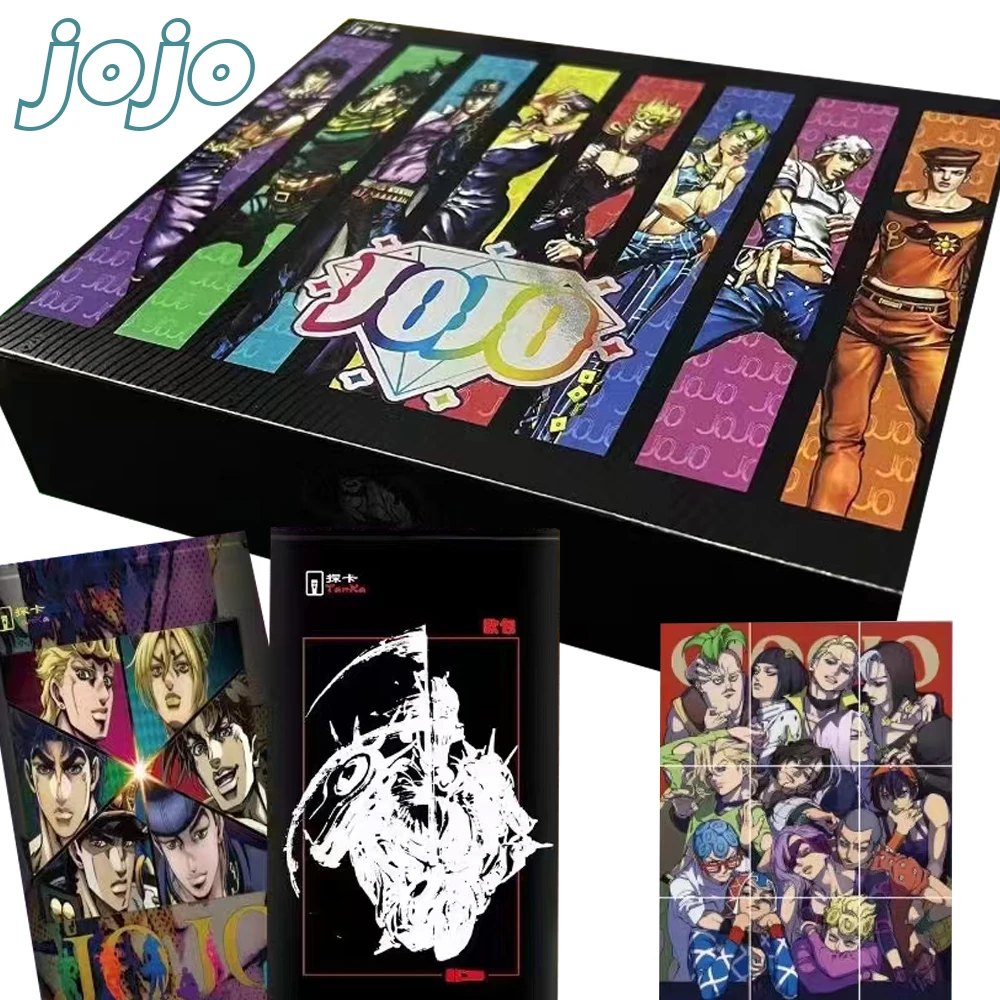 Original JoJo Bizarre Adventure Cards for Kids Anime Major Character Higashikata Josuke Kujō Jōtarō Puzzle Cards Popular Gifts