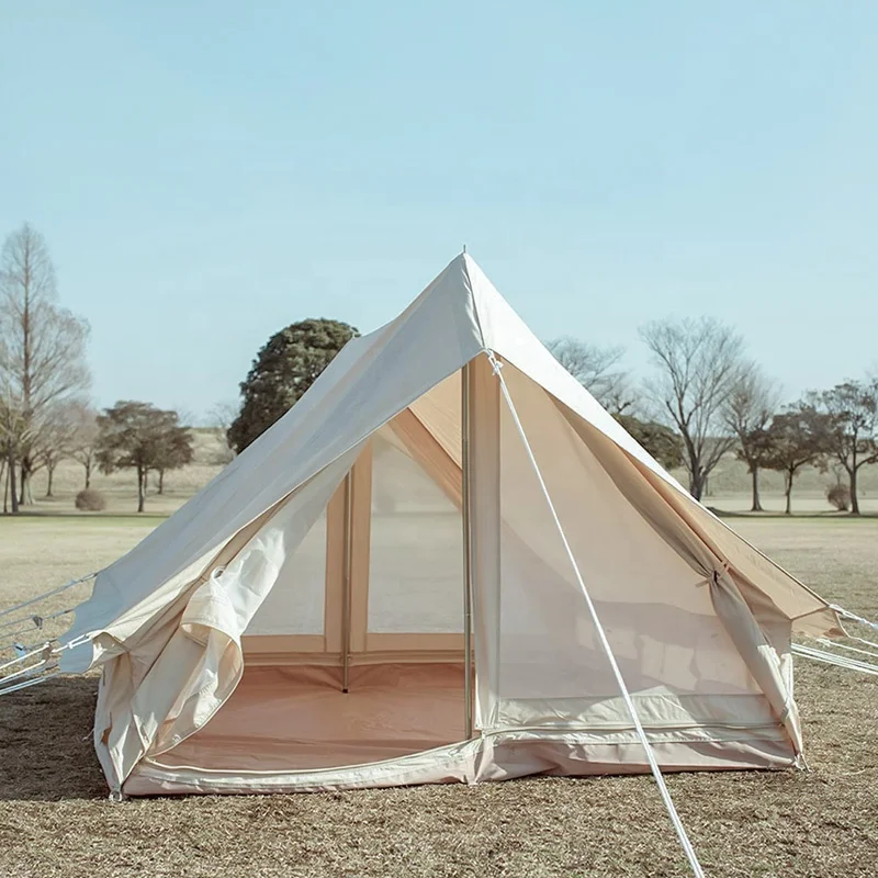 

Single-layer waterproof double-door tent with removable base, suitable for family outdoor camping