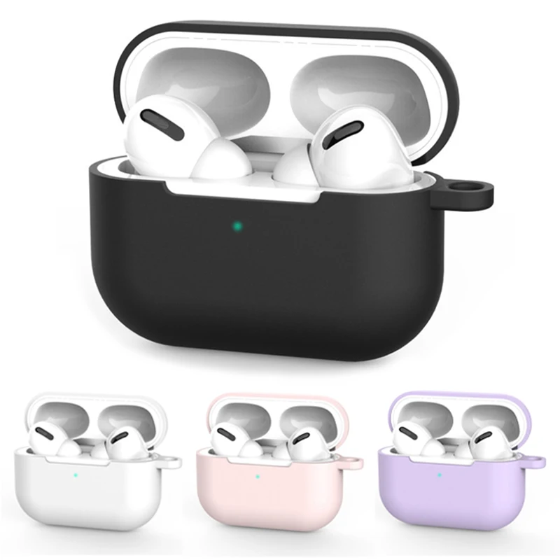 Soft Silicone Case Earphones For Apple Airpods Pro Case Bluetooth Wireless Earphone Protective Cover Box For Airpods Pro 1st Gen