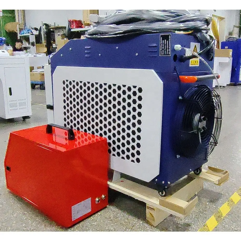 Лучшая цена 4 в 1 резка, очистка, ручная сварка для металла, небольшой ручной волоконный лазер, 3000 Вт, ручной сварочный аппарат