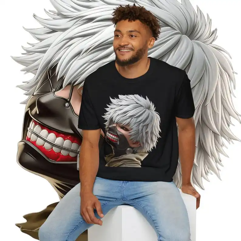 Tokyo Ghoul 3D T-shirt % Premium Quality Graphic Tee for Fans & Collectors - Unique Anime Apparel in Various Sizes