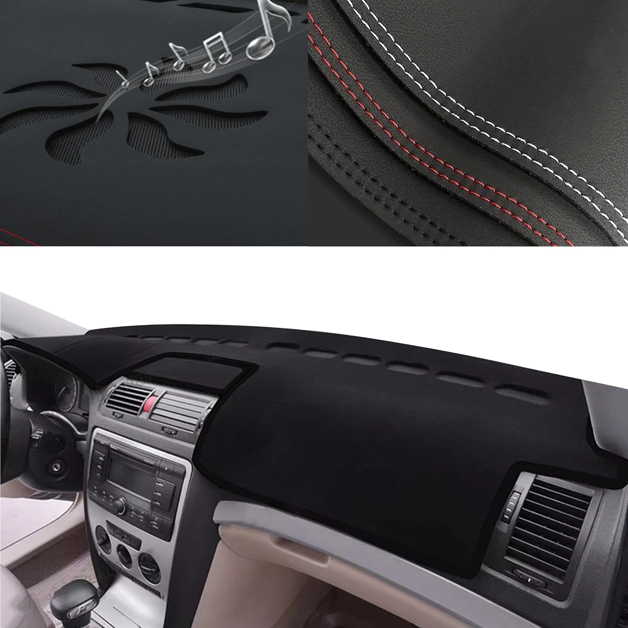 for Skoda Octavia Mk2 2005-2014 Special Customized Dashboard Cover Anti‑Glare Sunshade Pad Dash Mat Interior Accessories