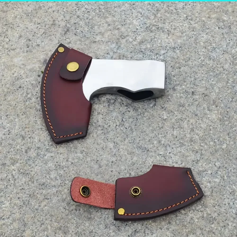 Outdoor Leather Axe Sheath with Reliable Hold and Easy Access Loop for Safe Transport and Use in Various Activities
