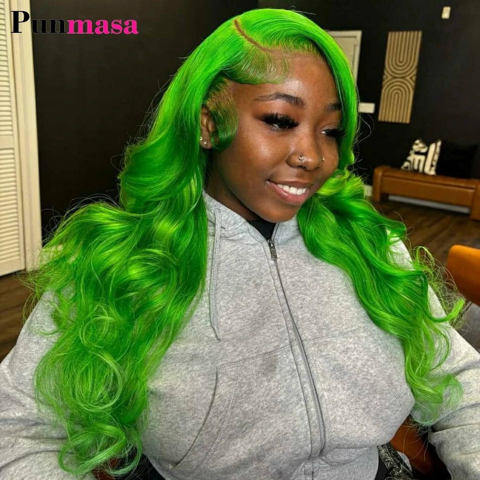 

30 36 Inch Green Transparent 613 Blonde 13x4 13x6 Lace Front Human Hair Wig Pre Plucked Body Wave Lace Frontal Wig 200 Density