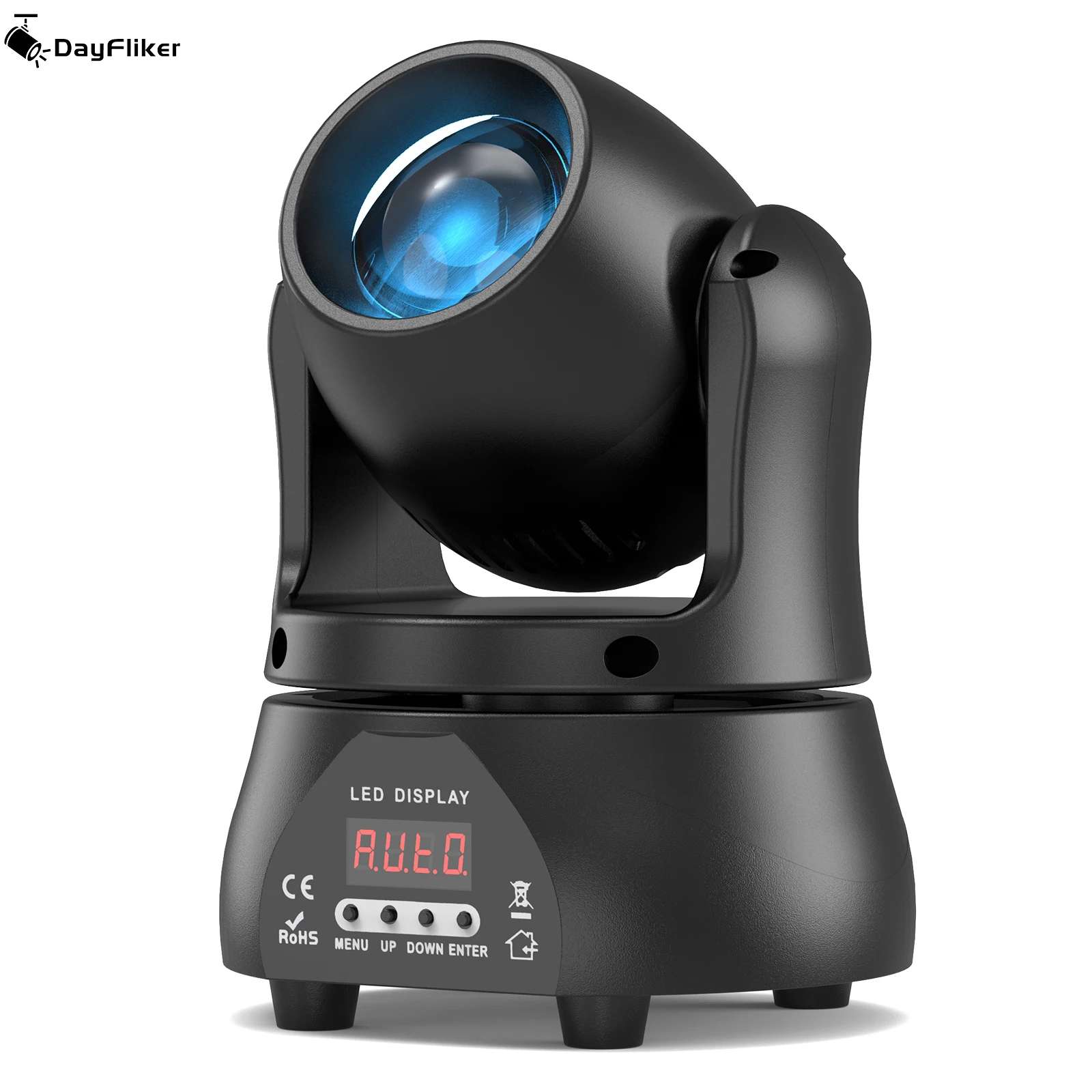 

Сценический прожектор DayFlicker 40W Mini Beam Moving Head Light, стандартный DMX512, 13 каналов, для концертов, диджеев, вечеринок, свадеб, ночных клубов, танцевальных залов