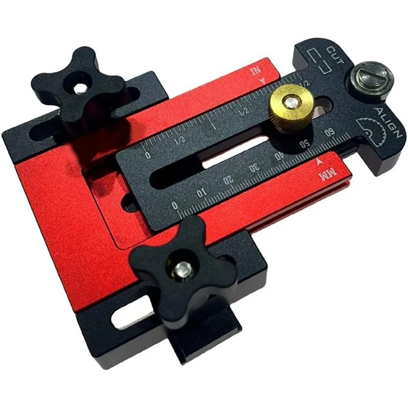 

【FAVORITE!】Woodworking Table Saw Guide Aluminum Alloy Adjustable Sliding Fence For Cutting Wood Board 76Mm-173Mm DIY Projects A