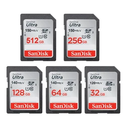 SanDisk 메모리 카드 32GB Class10 64GB 128GB 256GB SD 카드 512GB SDHC/SDXC cartao de memoria carte sd tarjeta For HD 비디오 카메라