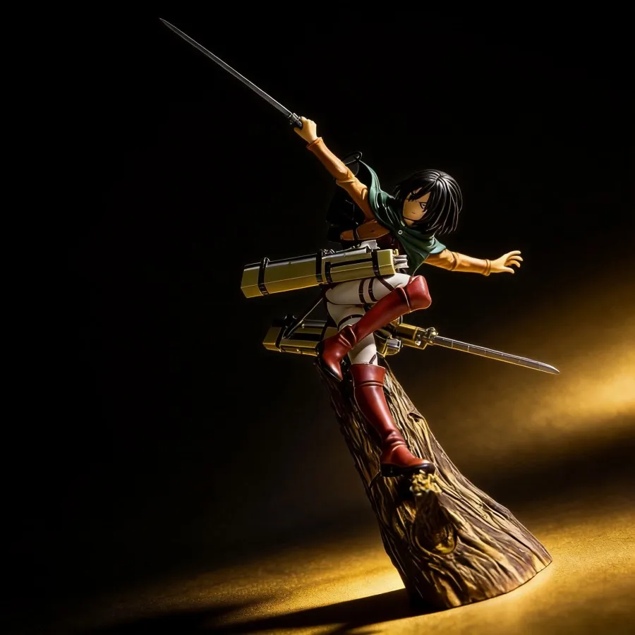 

Cute Attack on Titan Mikasa Ackerman Model 29cm Collectible Anime Collection Gift for Fans