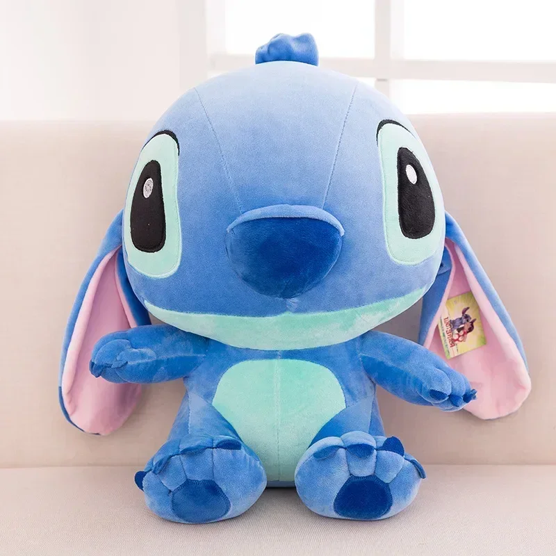 Disney-Jouet de remplissage en peluche Stitch Butter, Tissu super doux, Couple mignon, Cadeau d'anniversaire, Fille, Stock, 30 cm, 60cm