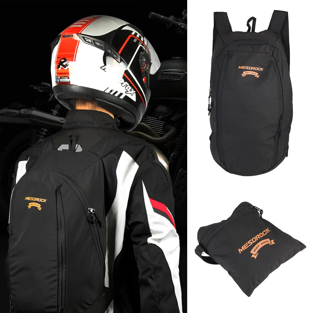Büyük Kapasiteli Naylon Hafif Su Geçirmez Seyahat Çantaları Motosiklet Kaskı Sırt Çantası Katlanabilir Depolama Genişletilebilir Taşınabilir