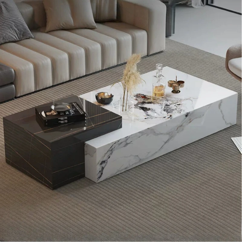 Mobile Low Coffee Tables Modern Adjustable Luxury Tray Coffee Tables Novelty Black Tavolino Da Salotto Living Room Furniture
