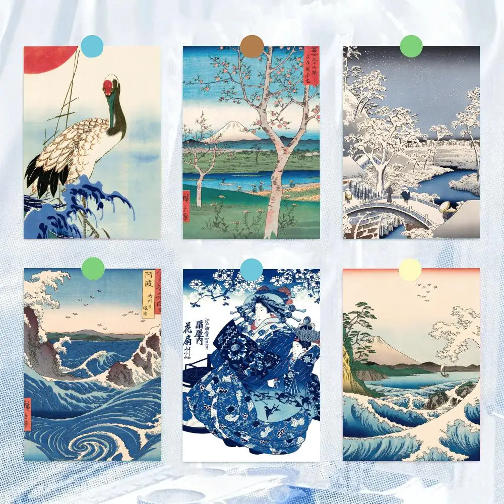 Artist Ukiyoe U-Utagawa Hiroshige Poster HD Wall Decor for Bedroom Living Room Dorm Bar Cafe Office Gift