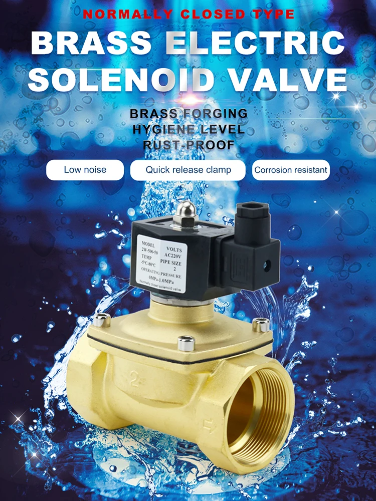 1/2 "3/4" 1 "2" DN15 DN20 DN25 DN32 DN50 Elektrische Kogelkraan 12 V 24 V 220 V 110 V Magneetventiel Normaal Gesloten voor Water Olie Lucht - afbeelding 2