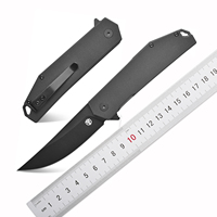 FF18 Folding Pocket Knife AUS-8 Steel Blade G10 Handle EDC Tool Knife for Outdoor Camping Hiking Hunting