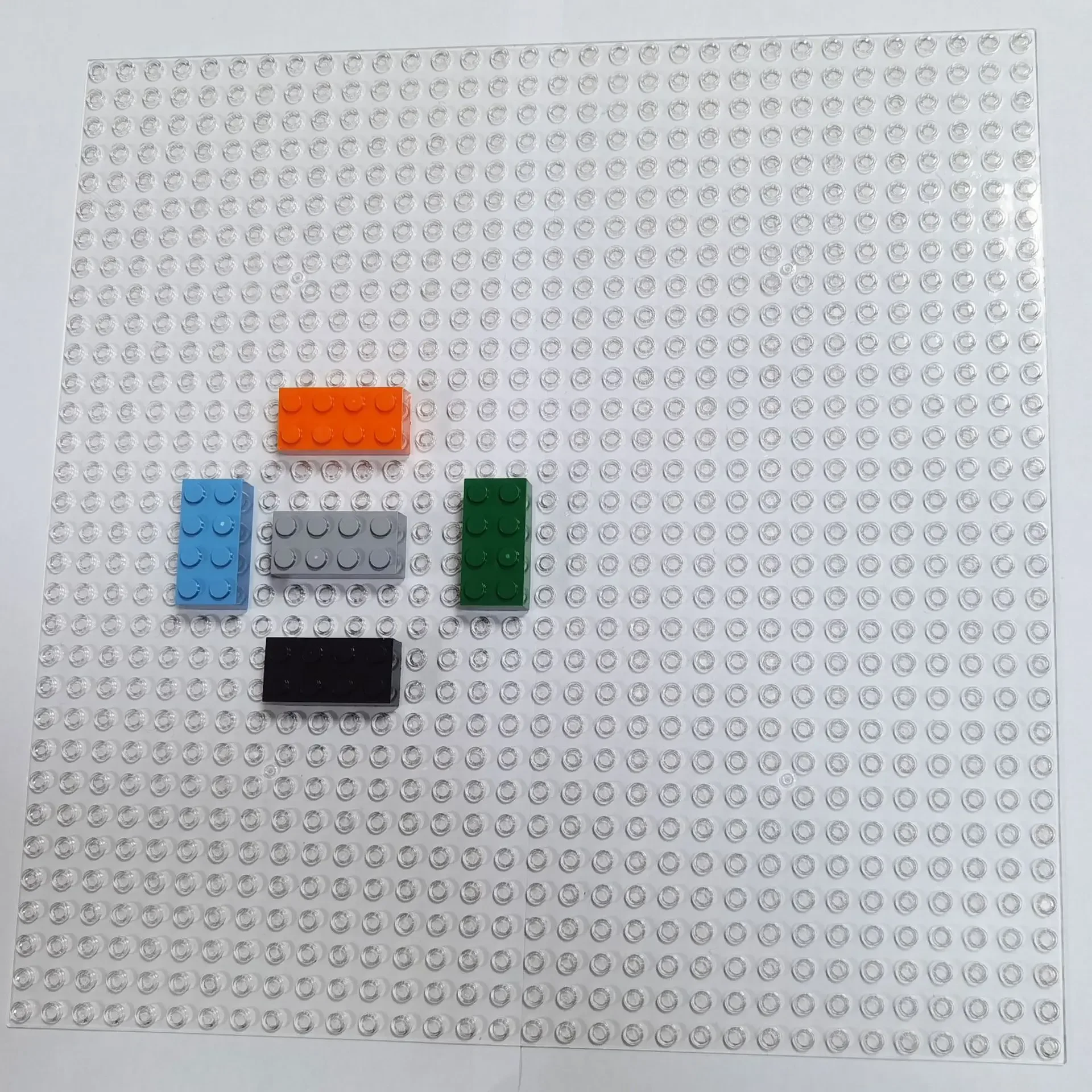 

18 Colors Transparent Baseplate 32x32 16X32 Dots Classic Brick Plate Building Block Compatible with Major Brand Construction Toy