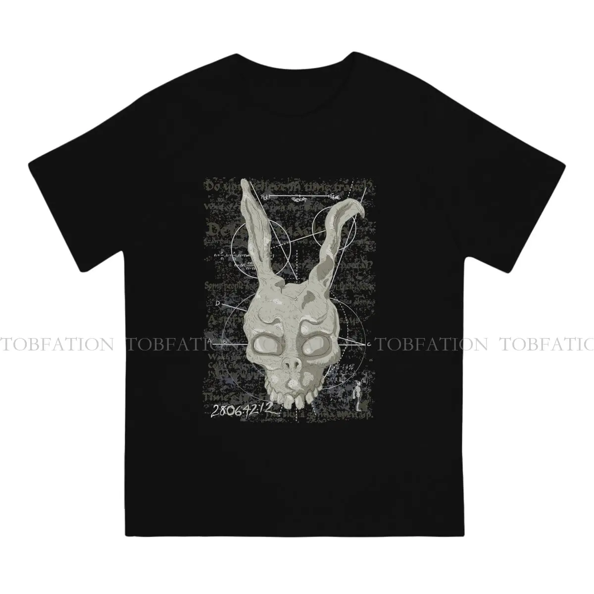 Donnie Darko Suspense Film Newest TShirt for Men Frank's Prophecy Round Neck Pure Cotton T Shirt Birthday Gifts OutdoorWear